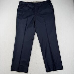 Santorelli Dress Pants Mens 38 Blue 100% Virgin Wool Made in Italy Romeo 1900F